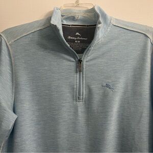 Tommy Bahama Sky Blue Half-Zip Pullover